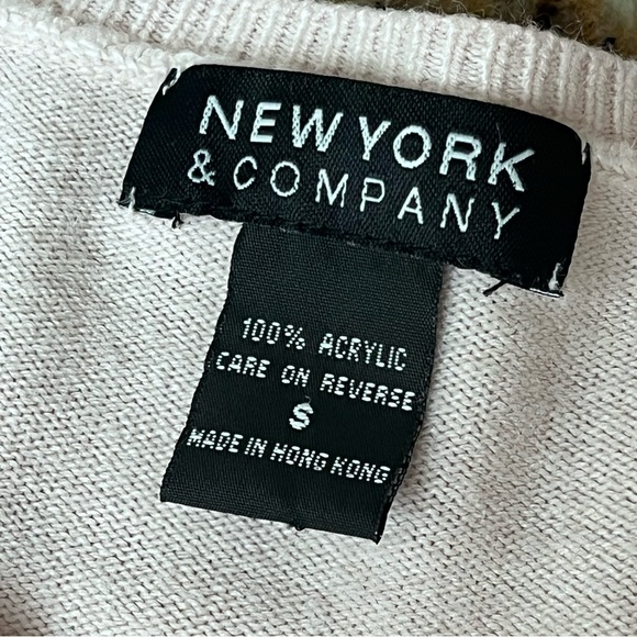 New York & Company Pink Cardigan Sweater S Y2K Coquette Cottagecore Soft Girl - Picture 8 of 10